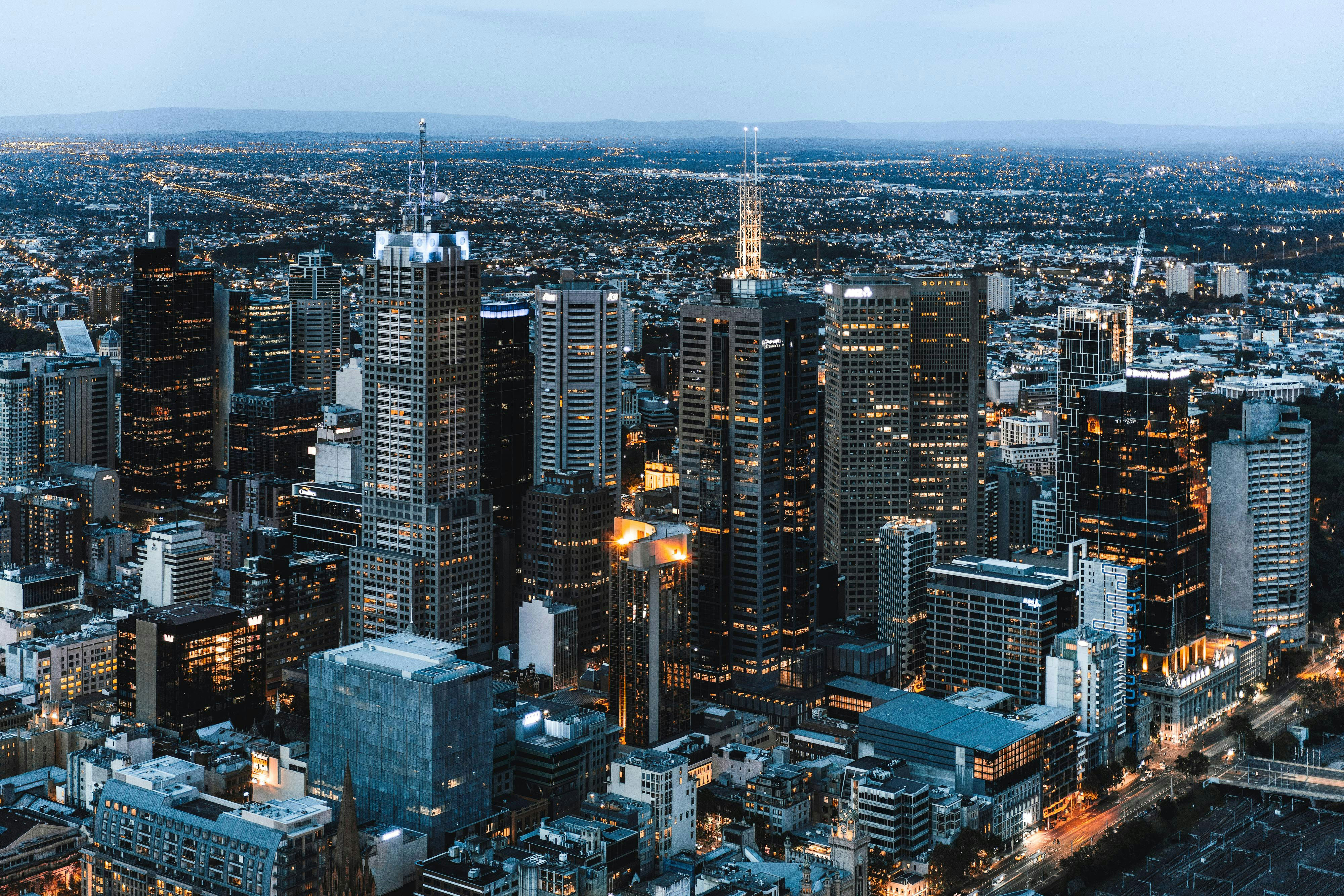 Melbourne from hights